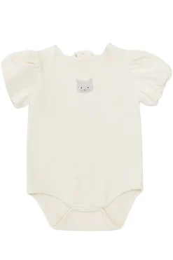 Donsje Amsterdam Babypakjes & Rompers^Baby romper korte mouw ecru
