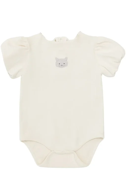 Donsje Amsterdam Babypakjes & Rompers^Baby romper korte mouw ecru