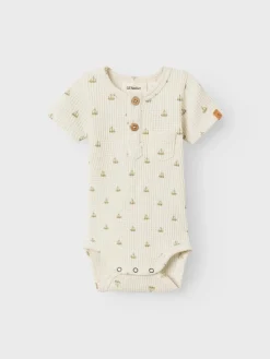 LIL&qout; ATELIER Babypakjes & Rompers^Baby romper korte mouw grijs
