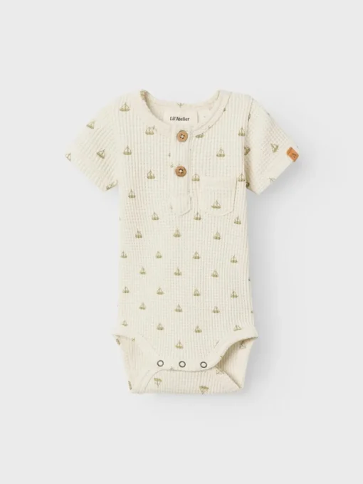 LIL&qout; ATELIER Babypakjes & Rompers^Baby romper korte mouw grijs