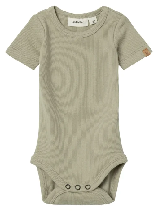 LIL&qout; ATELIER Babypakjes & Rompers^Baby romper korte mouw groen