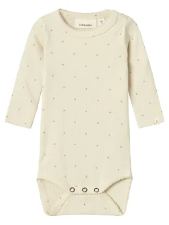 LIL&qout; ATELIER Babypakjes & Rompers^Baby romper lange mouw bruin