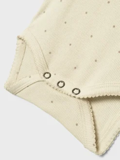 LIL&qout; ATELIER Babypakjes & Rompers^Baby romper lange mouw bruin