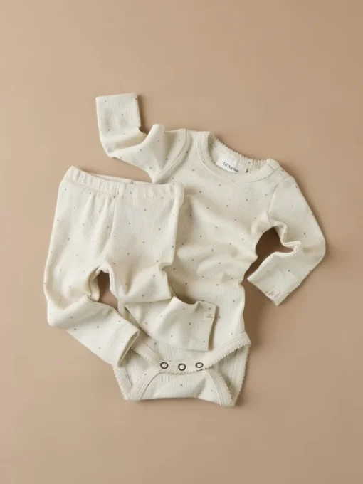 LIL&qout; ATELIER Babypakjes & Rompers^Baby romper lange mouw bruin