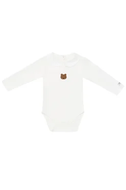 Donsje Amsterdam Babypakjes & Rompers^Baby romper lange mouw ecru