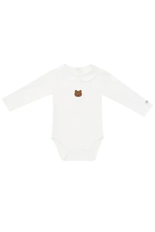 Donsje Amsterdam Babypakjes & Rompers^Baby romper lange mouw ecru