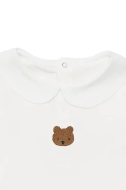 Donsje Amsterdam Babypakjes & Rompers^Baby romper lange mouw ecru