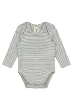 Gray Label Babypakjes & Rompers^Baby romper lange mouw grijs