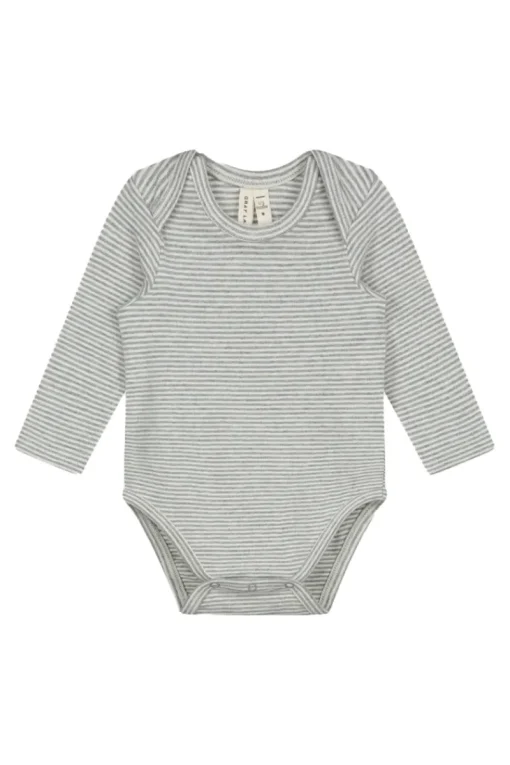 Gray Label Babypakjes & Rompers^Baby romper lange mouw grijs
