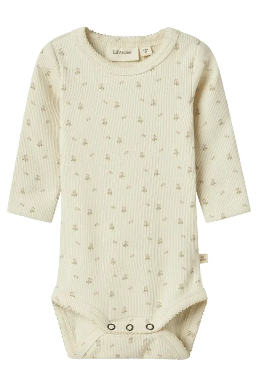 LIL&qout; ATELIER Babypakjes & Rompers^Baby romper lange mouw groen