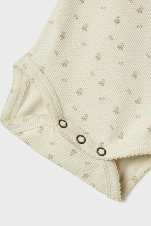 LIL&qout; ATELIER Babypakjes & Rompers^Baby romper lange mouw groen
