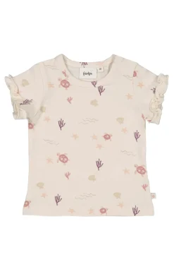 Feetje T-shirts^Baby t-shirt korte mouw ecru