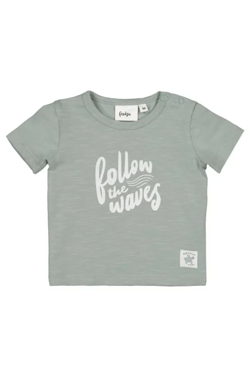 Feetje T-shirts^Baby t-shirt korte mouw groen