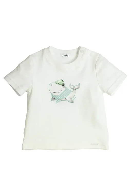 Gymp T-shirts^Baby t-shirt korte mouw wit