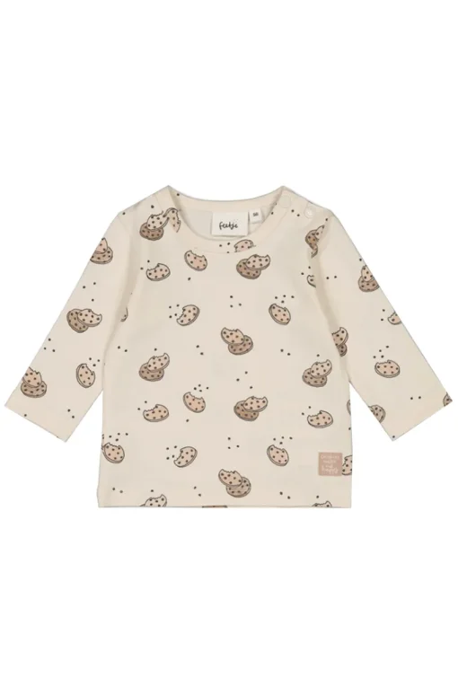 Feetje T-shirts^Baby t-shirt lange mouw ecru