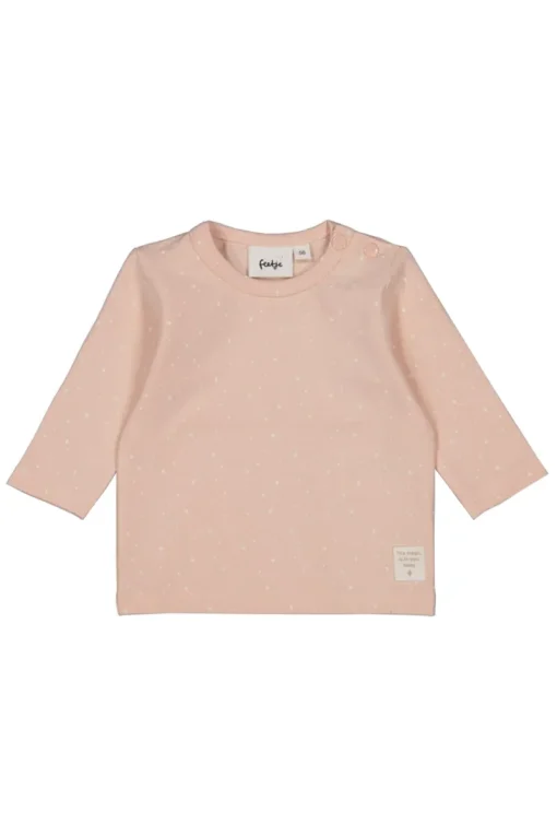 Feetje T-shirts^Baby t-shirt lange mouw rose