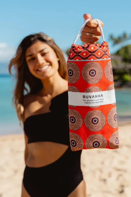 Buvanha Sport Style^Bad & beach badlaken oranje