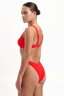 Beachlife Outlet|Sport Style^Bad/beach dames bikini slip rood