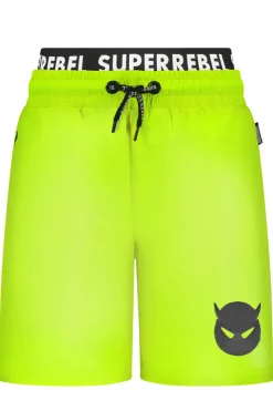 Superrebel Sport Style^Bad/beach jongens zwemshort geel
