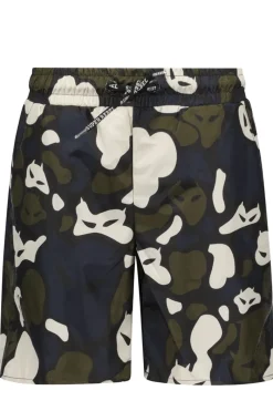 Superrebel Sport Style^Bad/beach jongens zwemshort zwart