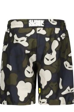 Superrebel Sport Style^Bad/beach jongens zwemshort zwart