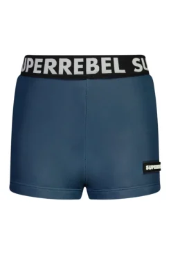 Superrebel Badkleding|Sport Style^Bad/beach jongens zwemslip mid blauw