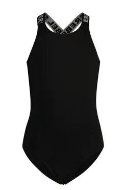 Superrebel Sport Style^Bad/beach meisjes badpak mode zwart