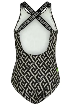 Superrebel Sport Style^Bad/beach meisjes badpak mode zwart