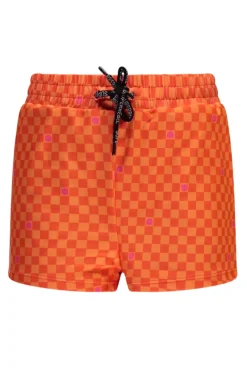 Superrebel Sport Style^Bad/beach meisjes short oranje
