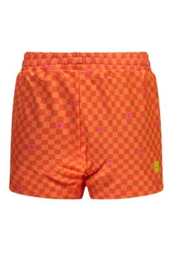 Superrebel Sport Style^Bad/beach meisjes short oranje