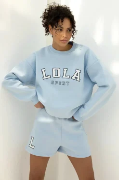 The Lola Club Sport Style|Sportswear^Casual dames short blauw