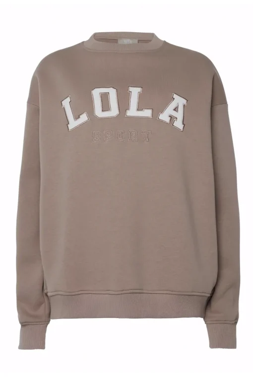 The Lola Club Sport Style|Sportswear^Casual dames sweater bruin