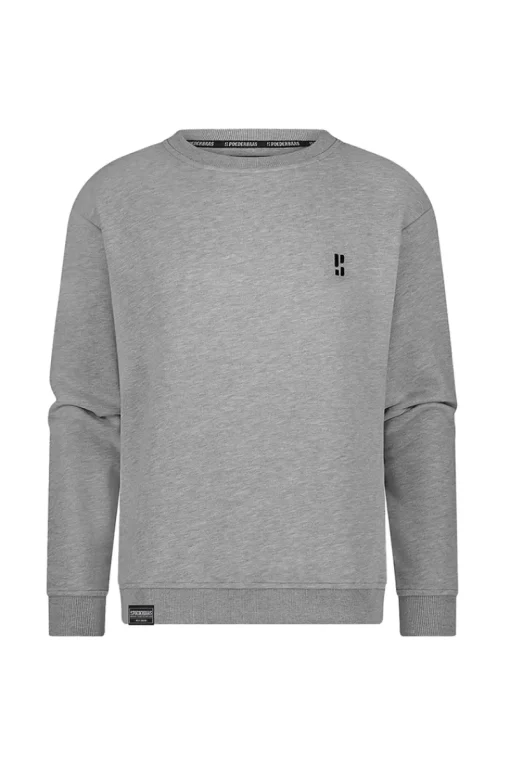 Poederbaas Outlet|Sport Style^Casual heren sweater grijs