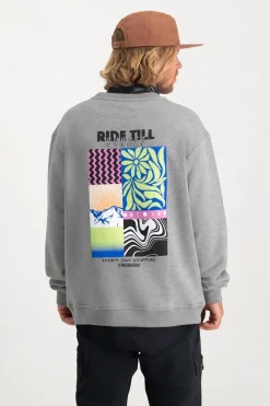 Poederbaas Outlet|Sport Style^Casual heren sweater grijs