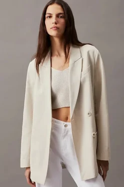 Calvin Klein Outlet^Dames blazer bruin
