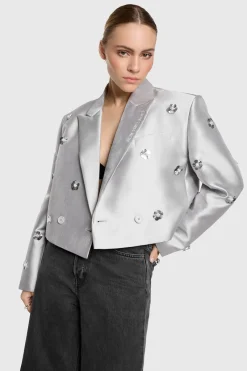 Alix the Label Jeans & Casuals|Blazers^Dames blazer zilver