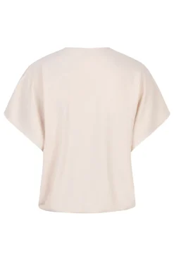 Esqualo Jeans & Casuals|Blouses^Dames blouse korte mouw bruin