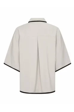 COPENHAGEN MUSE Modern Classics|Blouses^Dames blouse korte mouw bruin