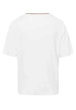 Frank Walder Modern Classics|Blouses^Dames blouse korte mouw bruin
