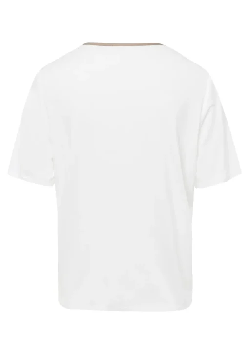 Frank Walder Modern Classics|Blouses^Dames blouse korte mouw bruin