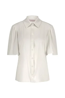 Studio Anneloes Jeans & Casuals|Blouses^Dames blouse korte mouw ecru
