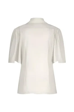 Studio Anneloes Jeans & Casuals|Blouses^Dames blouse korte mouw ecru