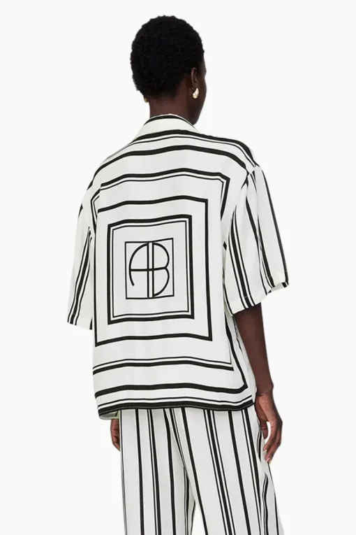 Anine Bing Designer|Blouses^Dames blouse korte mouw ecru