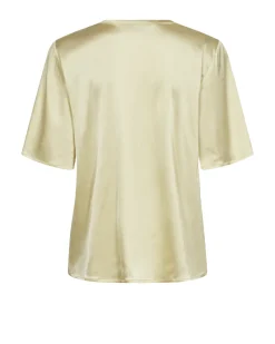 Mos Mosh Jeans & Casuals|Blouses^Dames blouse korte mouw geel