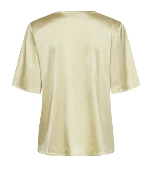 Mos Mosh Jeans & Casuals|Blouses^Dames blouse korte mouw geel