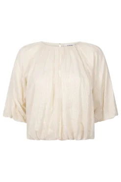 Aaiko Jeans & Casuals|Blouses^Dames blouse korte mouw goud