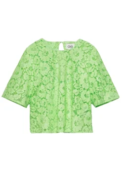 CKS Jeans & Casuals|Blouses^Dames blouse korte mouw groen