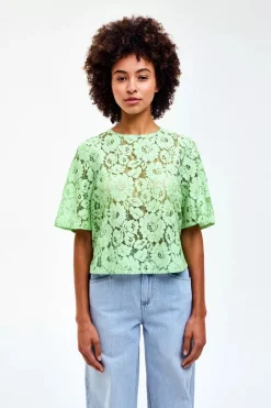 CKS Jeans & Casuals|Blouses^Dames blouse korte mouw groen