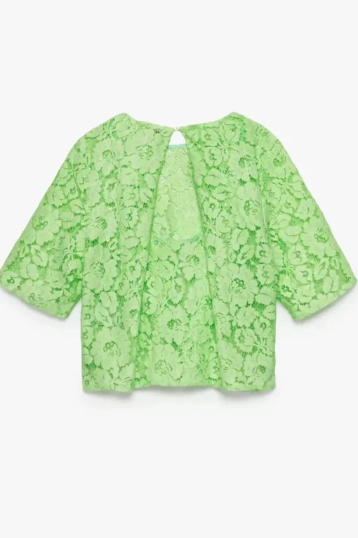 CKS Jeans & Casuals|Blouses^Dames blouse korte mouw groen