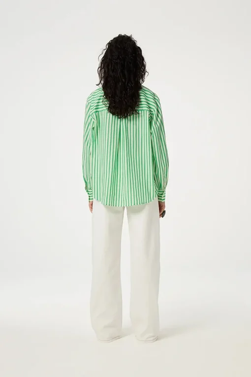 Fabienne Chapot Jeans & Casuals|Blouses^Dames blouse korte mouw oranje